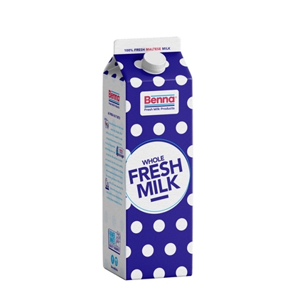 Picture of BENNA WHOLE MILK 1LTR